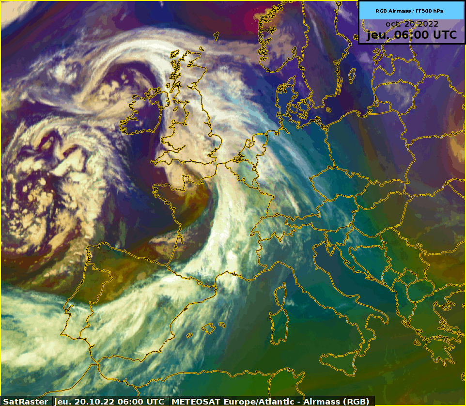 Figure 2 : Animation satellite du jeudi 20 octobre à 08 h locale (06 UTC).