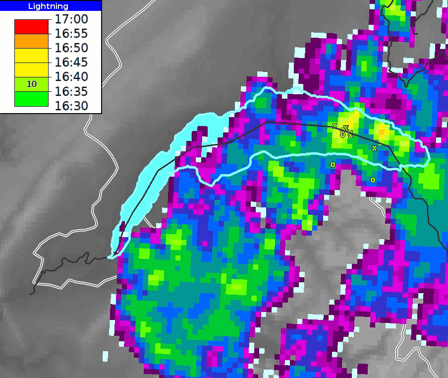 Des averses tournent à l’orage par un "effet de lac".