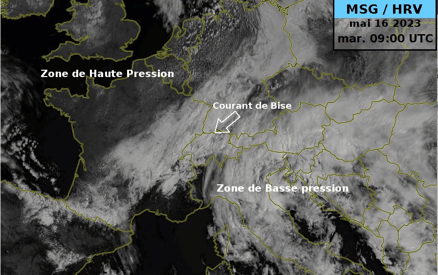 Bise noire , image HRV