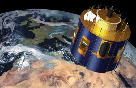 Fig. 2. représentation du satellite géostationnaire MeteoSat Second Generation.