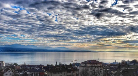 Altocumulus au-dessus de Lausanne
