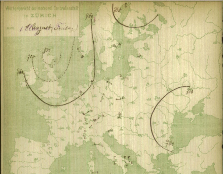 Carte au sol du 1er août 1879.