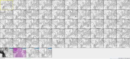 Exemple de simulations de prévisions de l'ensemble ECMWF. Les différentes cartes montrent le géopotentiel (ou la pression) à 500 hPa (environ 5000m)  pour le mardi 29 novembre à 12h. Il y a également une carte de la moyenne des cartes et du run de contrôle, du run à haute résolution.