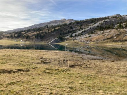 Photo de l'emplacement du thermomètre au Sägistalsee. 