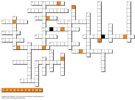 La grille des mots croisés météo.
