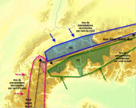 Aires de barrage par vent d'ouest , du nord et du sud.