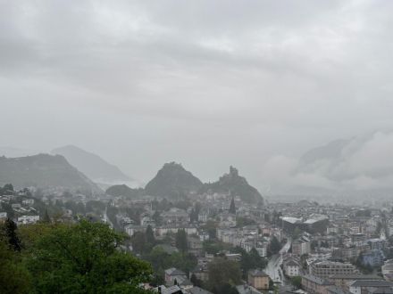 Photo de Sion sous la pluie.