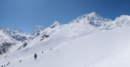 Webcam des Fontanesses, 2290 m, vue en direction du Pigne d'Arolla, mardi 2 mai, 12h