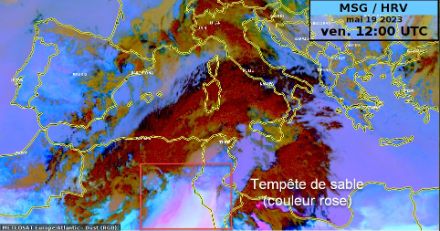 Tempête de sable sur le Maghreb 