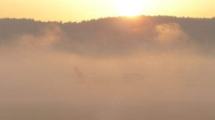 Fig. 4 : Atterrissage dans le brouillard à l’aéroport de Zurich. Image: D. Buck
