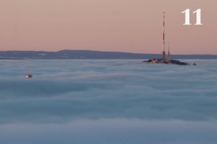 À la limite supérieure du stratus sur l’Albis-Hochwacht le 19 décembre 2021. Photo : D. Gerstgrasser