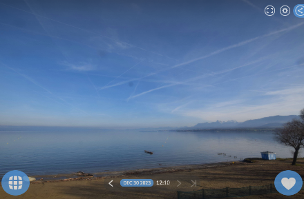 vue depuis Excenevex plage