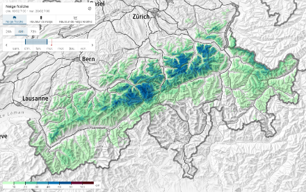 Cumuls de neige fraîche sur 48 heures du dimanche 18 au mardi 20 février 2024.