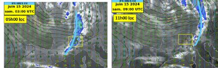 Passage d'un front froid très probablement avant le départ de la régate