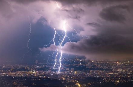 Orage sur Genève.