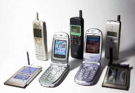 Figure 1 : exemple de vieux portables en circulation en 1996.