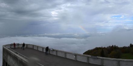 Photo depuis le Salève prise à 13:50 le 24 octobre. Source : webcam skaping, téléphérique du Salève.