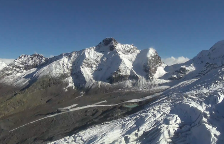 Webcam de Längfluh, 2870 m. Source : saas-fee.ch