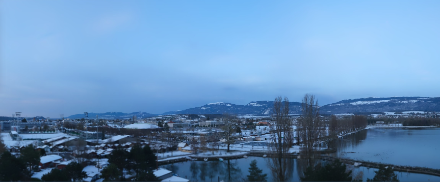 Ce dimanche matin, la région d'Yverdon est encore enneigée. Avec l'afflux d'air doux prévu pour aujourd'hui et lundi, il y a fort à parier que ce manteau neigeux ne sera plus qu'un souvenir d'ici à lundi après-midi.