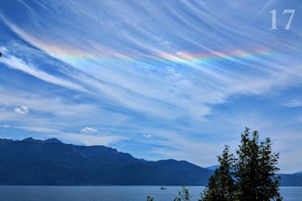 Un arc circumhorizontal était visible le 18 juin 2024 au-dessus du Léman.
