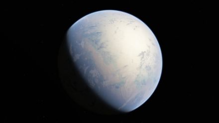 Vue d’artiste d’une « Terre boule de neige ».