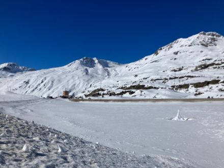 Ambiance presque printanière au Simplon ce 17 février. 