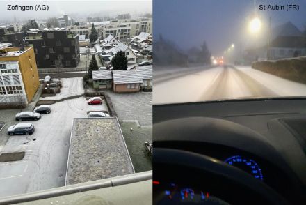 Photos de neige industrielle.