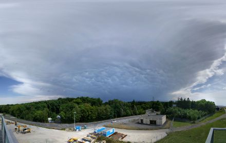 Orage au sud de Genève vu depuis le poste d’observation.