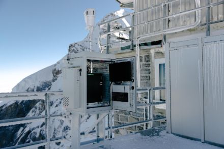 Image d'un détecteur de bioaérosols au Jungfraujoch