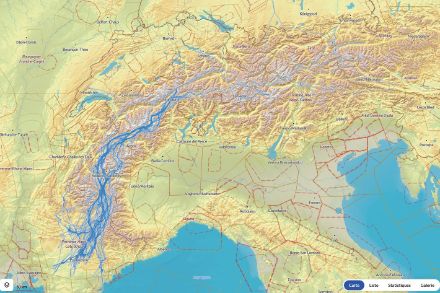 Superposition des traces des vols en planeur du 10 août 2025 déposés sur la plateforme WeGlide.