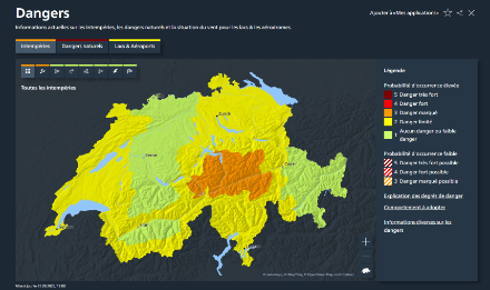 Carte des dangers avec les alertes de précipitations du 21 septembre 2025.