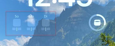 Widgets (sous iOS) sont vides.