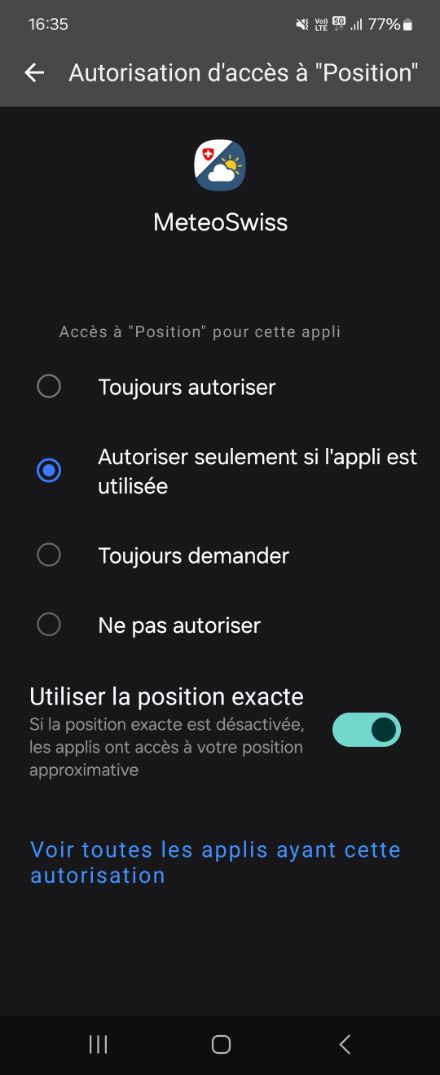 Pas d'indication de position sur la carte d'animation (point rouge).