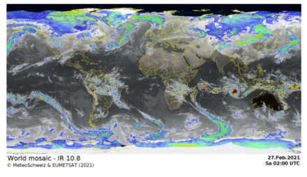 Les images satellites comme une mosaïque planétaire.