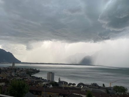 Orage près de Montreux.