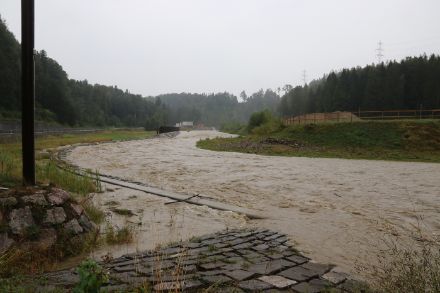La rivière Sihl vers Langnau am Albis au sud de Zurich. Photo: D. Gerstgrasser, 19 août 2022.