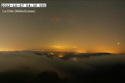 Image WEBCAM MétéoSuisse. La Dôle (VD)