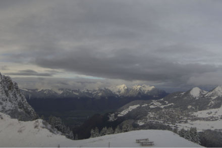 Photo de Leysin et de la plaine du Chablais.