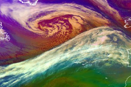 Dépression sur l'Atlantique Nord le 22 novembre 2022 à 06:45 UTC.