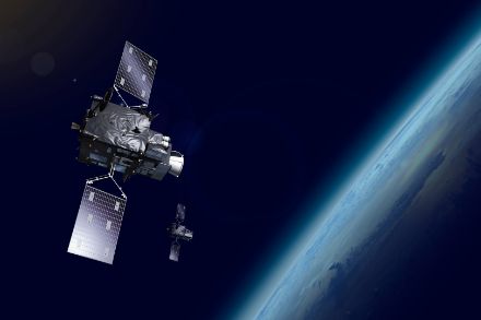 Image artistique des futurs satellites européens MTG