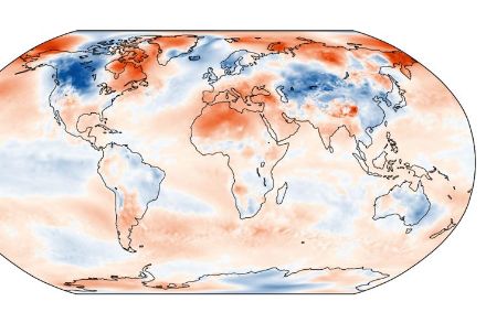 Figure 1. Distribution mondiale de la température en décembre 2022. L’écart (en °C) à la norme 1991-2020 est représenté. Source : Copernicus Climate Change Service/ECMWF