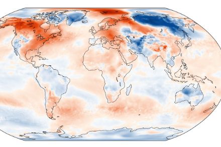 Carte mondiale de la température en janvier 2023