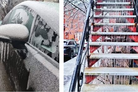 Pluie verglaçante du 04 avril 2023 (Montréal , Canada)
