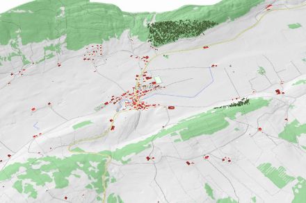 Configuration de la Brévine (NE). Source : Swisstopo