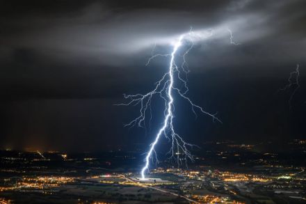 Photo d'un éclair
