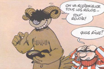 Inversion des rôles dans Le Génie des Alpages, F'murr