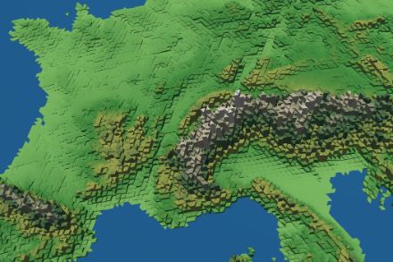 Le nouveau modèle de données ICON est basé sur un grillage à maille triangulaire. Image : ICON 