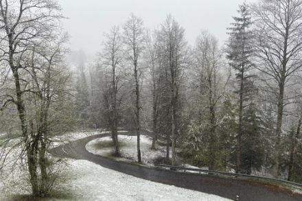 Kandersteg sous un régime hivernal le 9 avril dernier. Source : crowdsourceviewer