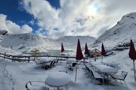 Accumulation de neige impressionnante aux Crosets dans les Portes du Soleil VS