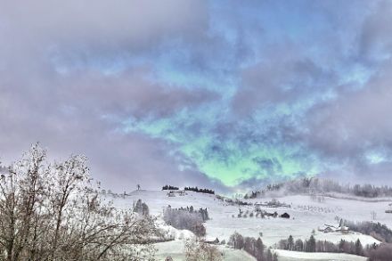 Ambiance hivernale ce matin à Entlebuch. Source : observations participatives de MétéoSuisse